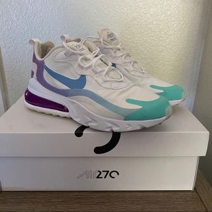 Nike Air Max 270 React Purple and Blue color way